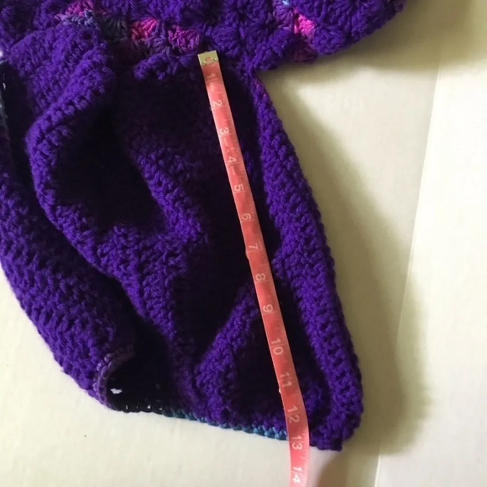 Hand‎ Crocheted Purple Mermaid Tail Adult Size